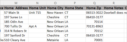 Person Address example